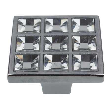 Gliderite Hardware 1-1/2 in. Square Crystal Cabinet Knob -, 5PK 9050-CR-5